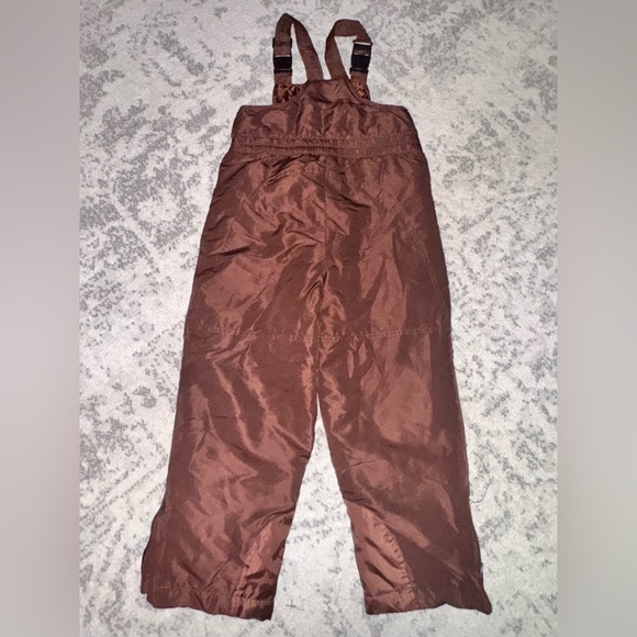 Kids Faded Glory Brown Snow Bib size 6/6x; good condition - Picture 1 of 4